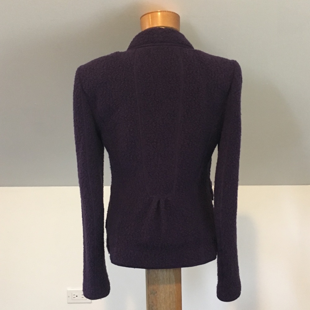 Armani Boucle Purple Blazer - Picture 3 of 9